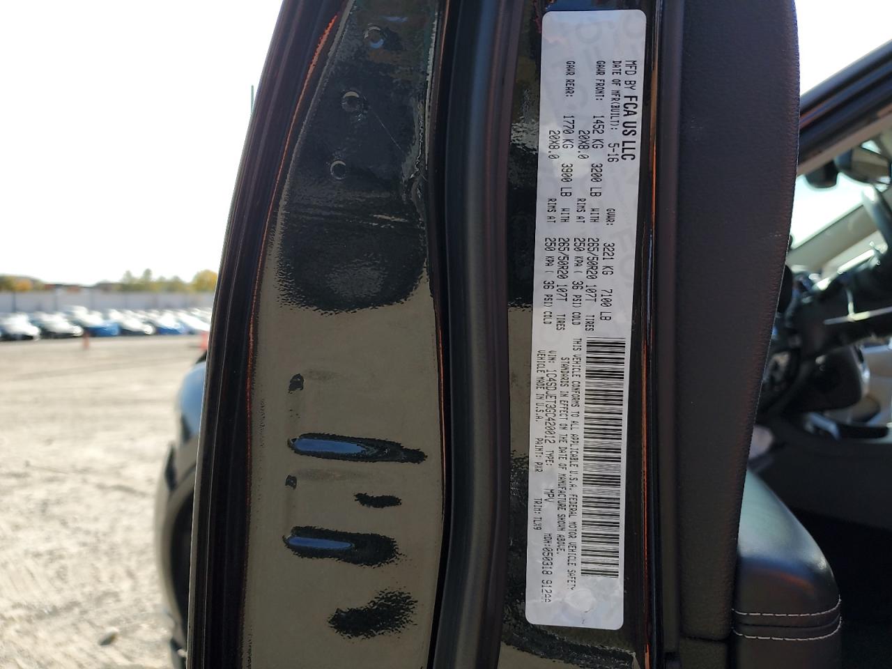 2016 Dodge Durango VIN 1C4SDJET3GC420012 Copart auction photo, front end damage thumbnail 15