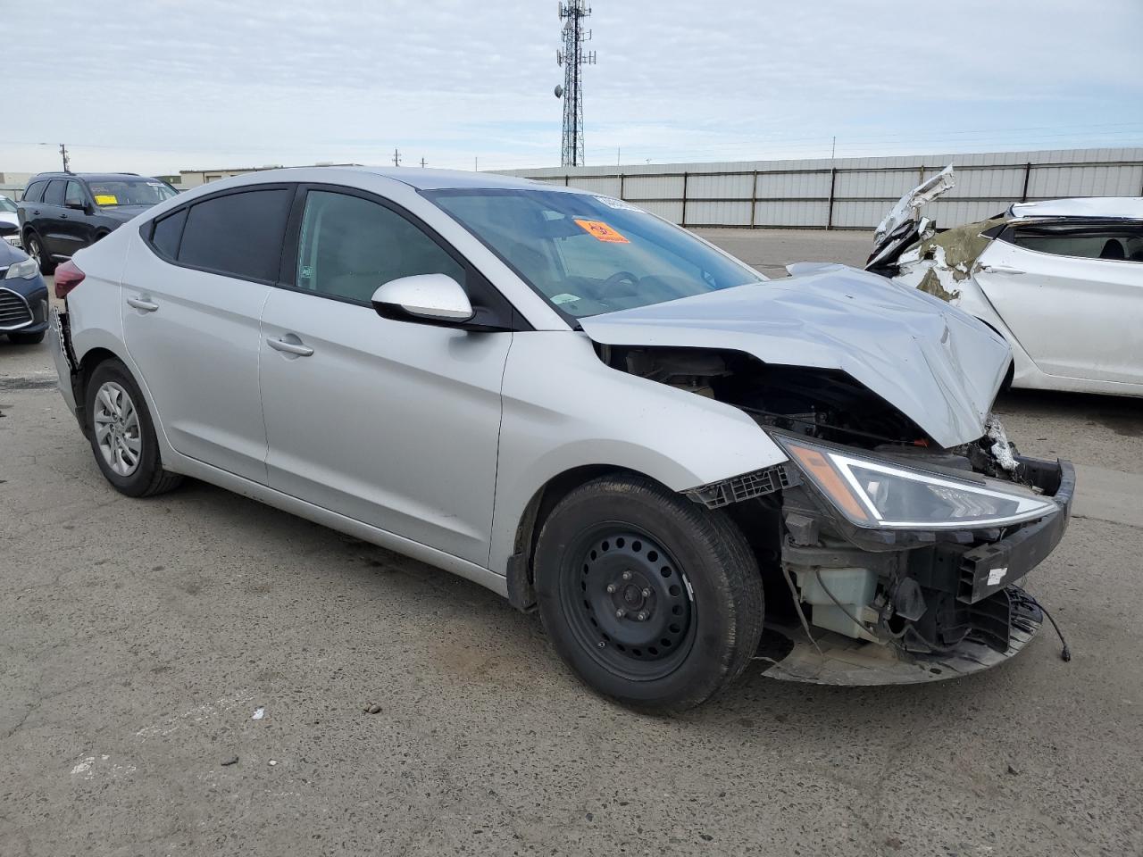 2019 Hyundai Elantra VIN 5NPD74LF9KH491341 Copart auction photo, front end / rear end damage thumbnail 4