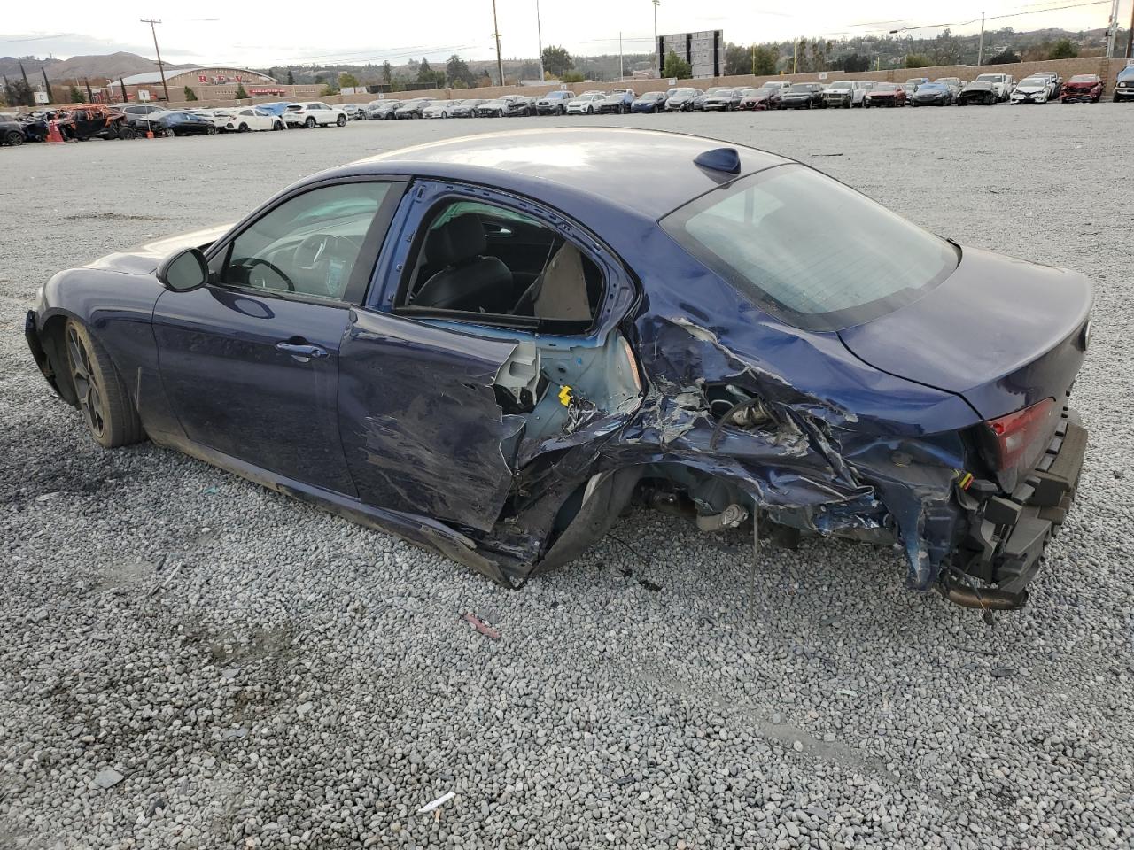 2020 Alfa Romeo Giulia VIN ZARFAMAN4L7626144 Copart auction photo, all over damage thumbnail 2