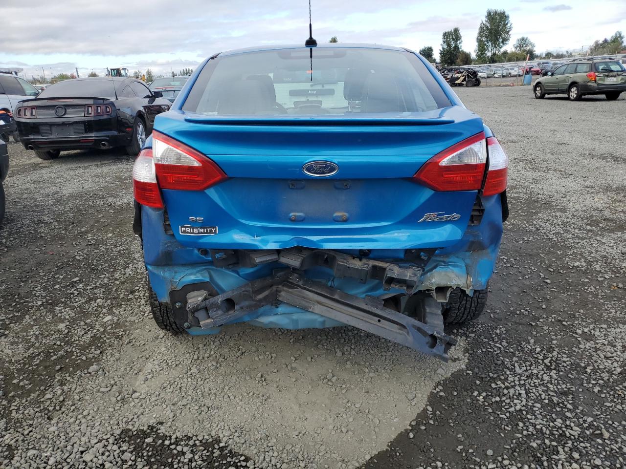 2016 Ford Fiesta VIN 3FADP4BJ6GM119002 Copart auction photo, rear end damage thumbnail 6