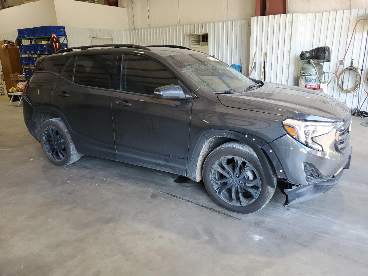 2021 GMC Terrain VIN 3GKALPEV6ML340453 Copart auction photo, rear end / front end damage thumbnail 4