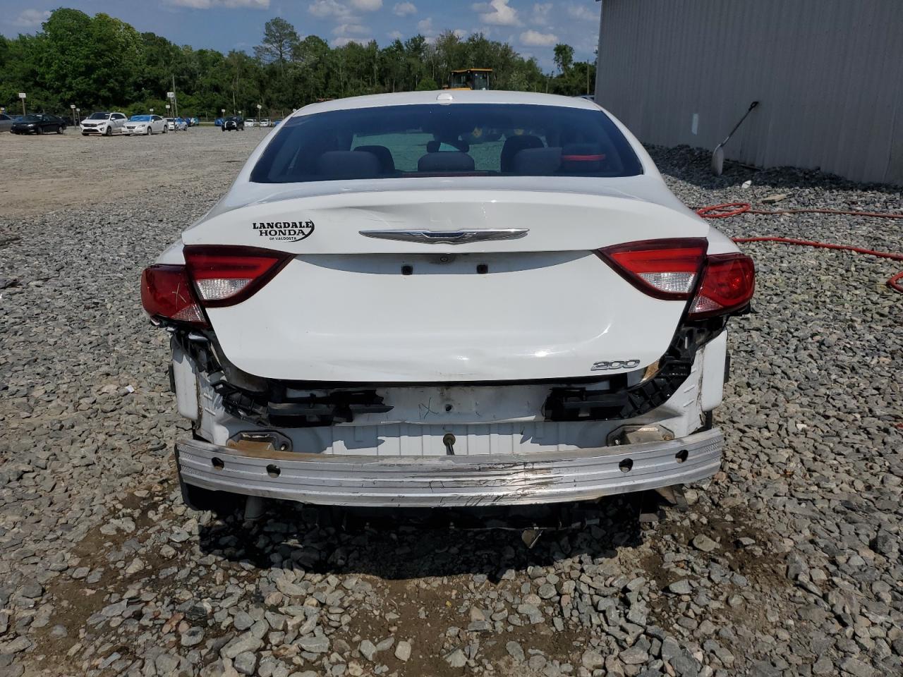 2015 Chrysler 200 VIN 1C3CCCAB1FN503591 Copart auction photo, rear end damage thumbnail 6