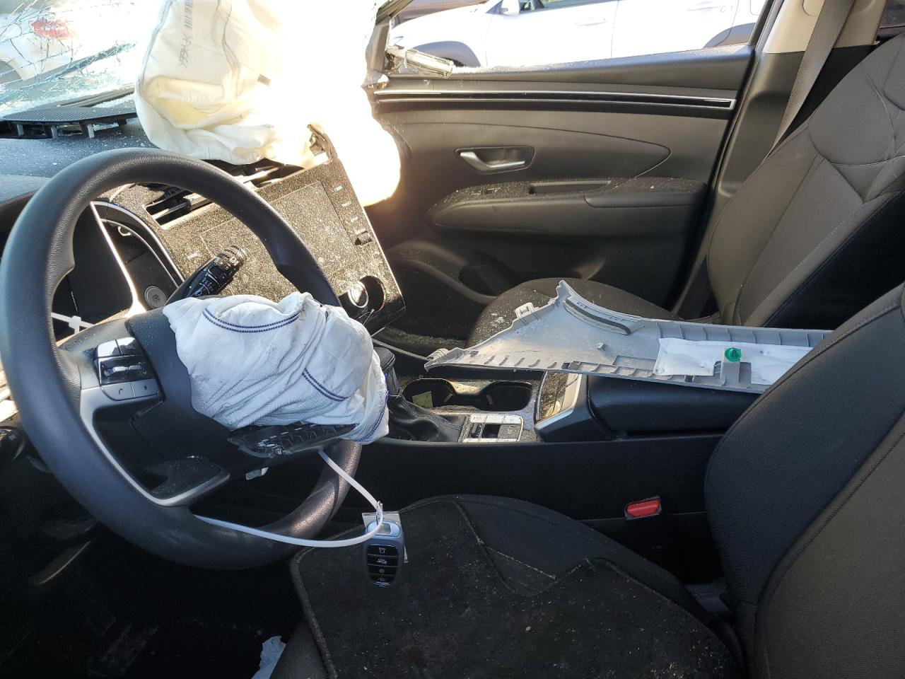 2022 Hyundai Tucson VIN 5NMJBCAE0NH027362 Copart auction photo, front end / side damage thumbnail 7