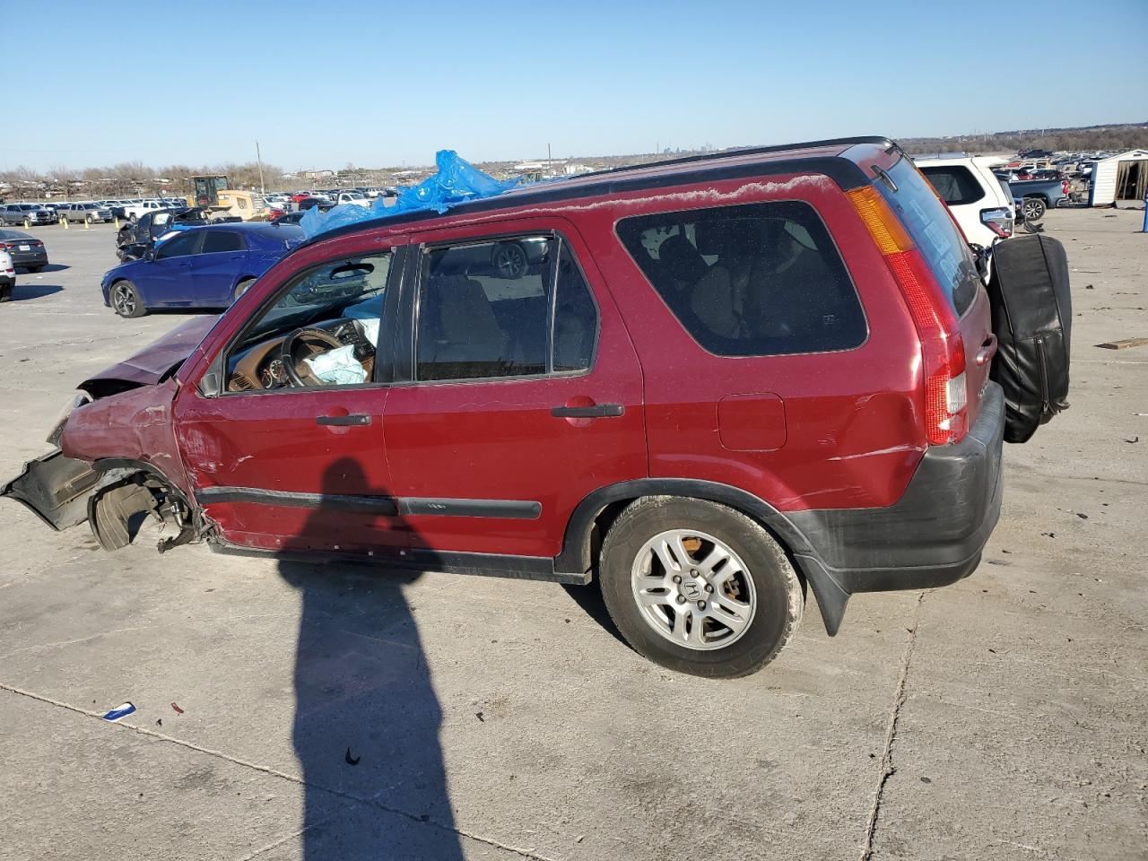 2002 Honda CR-V VIN JHLRD78892C036241 Copart auction photo, front end / undercarriage damage thumbnail 2