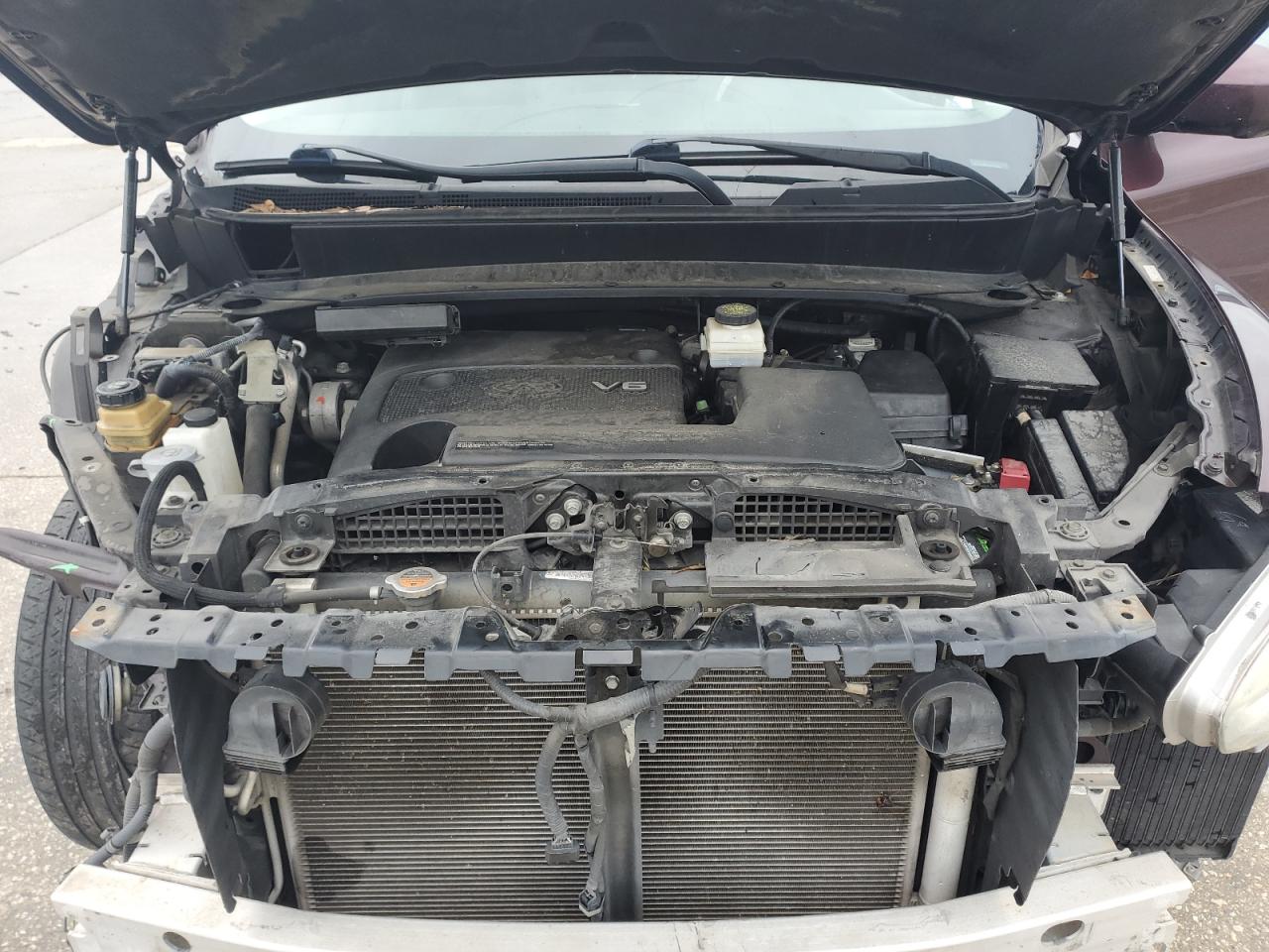 2013 Infiniti JX VIN 5N1AL0MN7DC335399 Copart auction photo, front end damage thumbnail 11