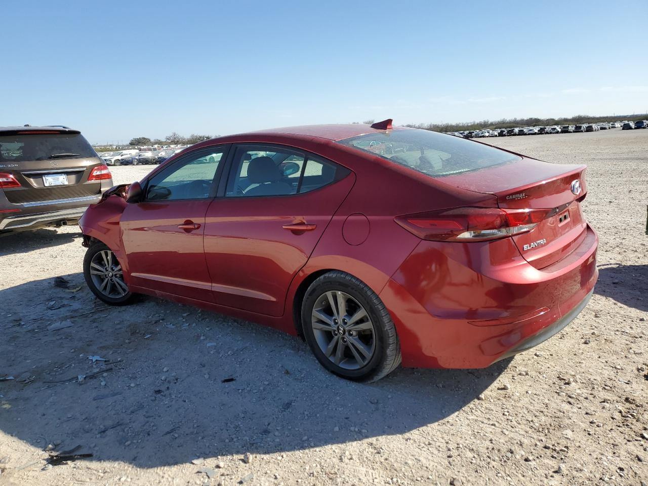 2018 Hyundai Elantra VIN 5NPD84LF6JH246315 Copart auction photo, front end damage thumbnail 2