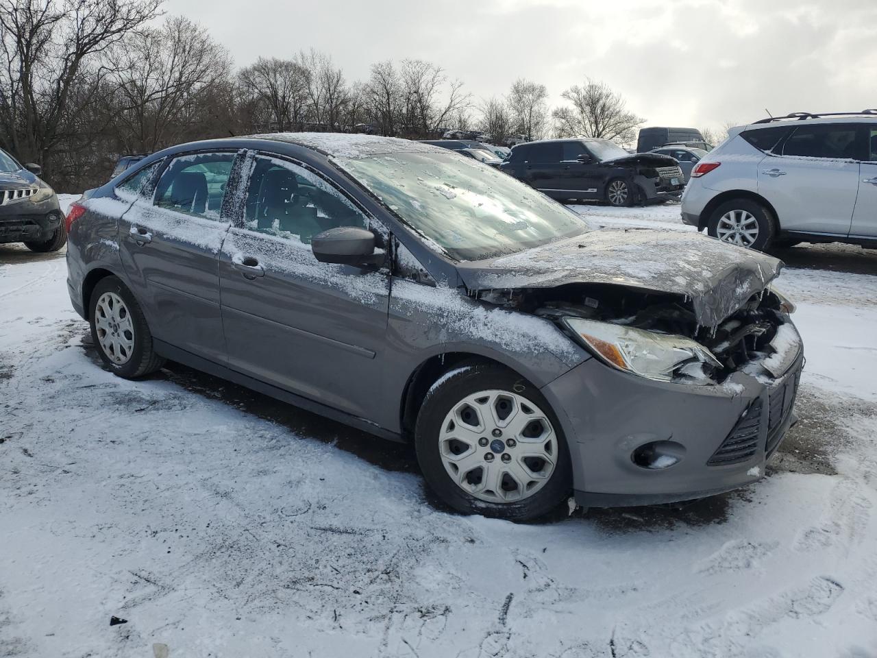 2012 Ford Focus VIN 1FAHP3F27CL223802 Copart auction photo, front end damage thumbnail 4