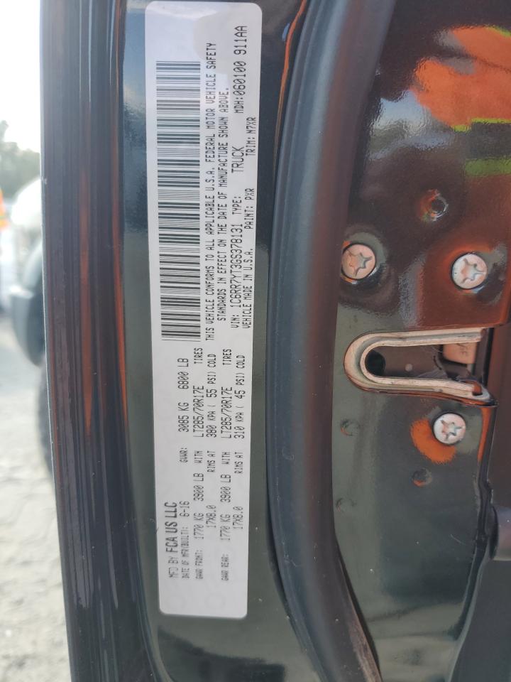 2016 RAM 1500 VIN 1C6RR7YT3GS378131 Copart auction photo, water/flood damage thumbnail 12