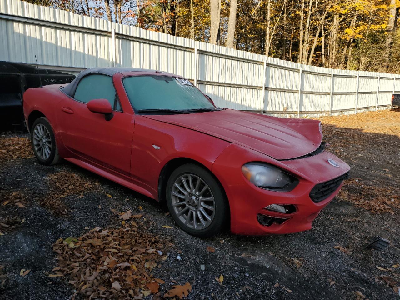 2017 Fiat 124 Spider VIN JC1NFAEK7H0127793 Copart auction photo, front end / side damage thumbnail 4