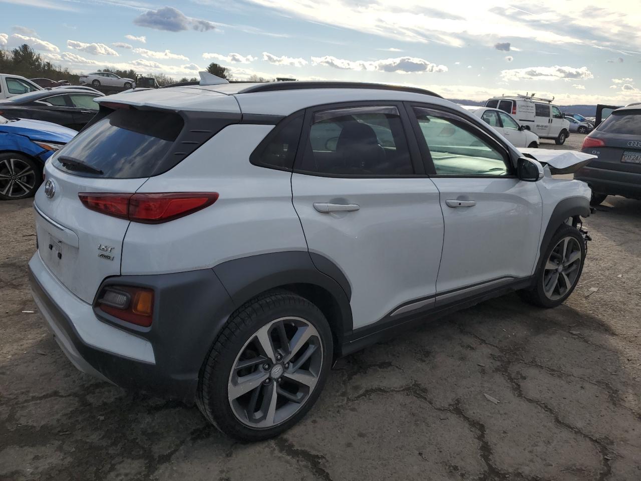 2019 Hyundai Kona VIN KM8K5CA56KU261565 Copart auction photo, front end damage thumbnail 3