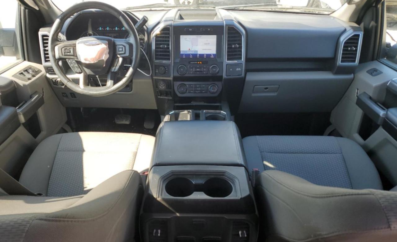 2020 Ford F-150 VIN 1FTEW1E44LFB06135 Copart auction photo, top/roof / front end damage thumbnail 8