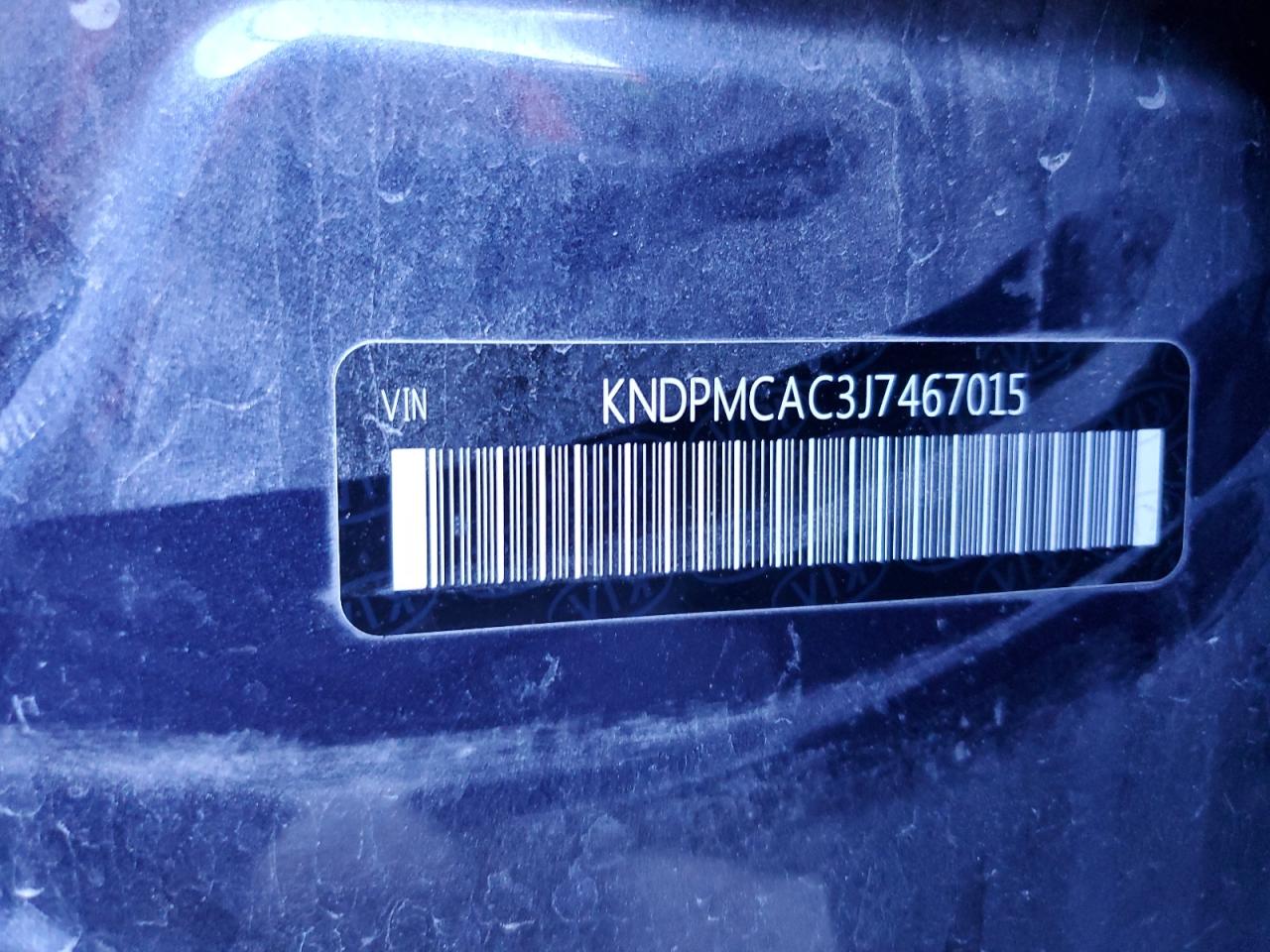 2018 KIA Sportage VIN KNDPMCAC3J7467015 Copart auction photo, front end / side damage thumbnail 15