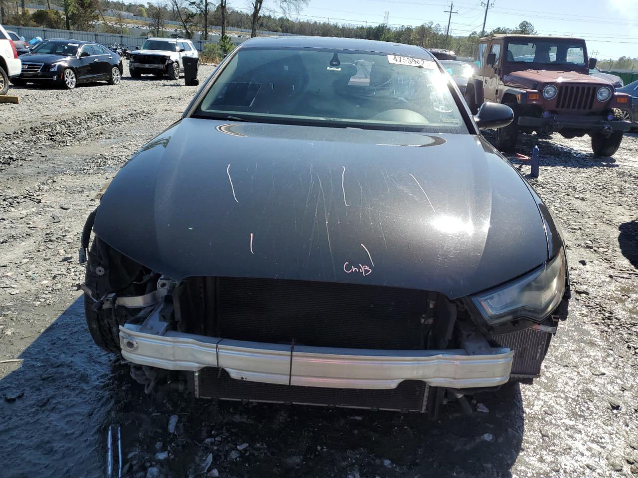 2014 Audi A6 VIN WAUFGAFC9EN158308 Copart auction photo, front end damage thumbnail 5