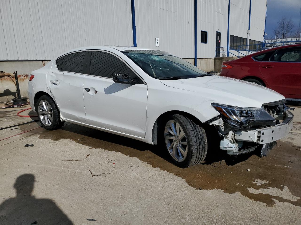 2016 Acura ILX VIN 19UDE2F75GA013559 Copart auction photo, front end / side damage thumbnail 4