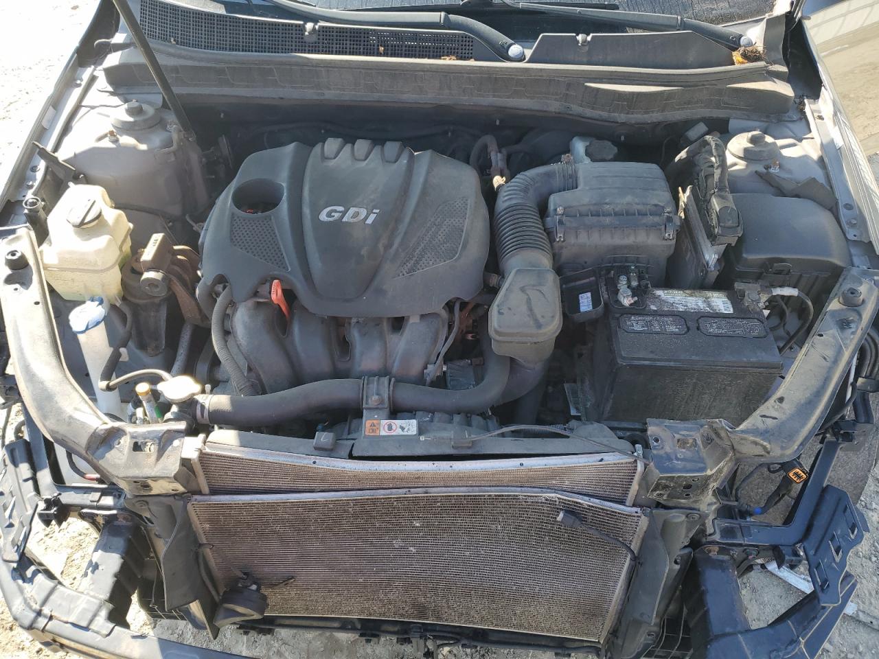 2013 KIA Optima VIN 5XXGN4A71DG175090 Copart auction photo, front end / minor dent/scratches damage thumbnail 11