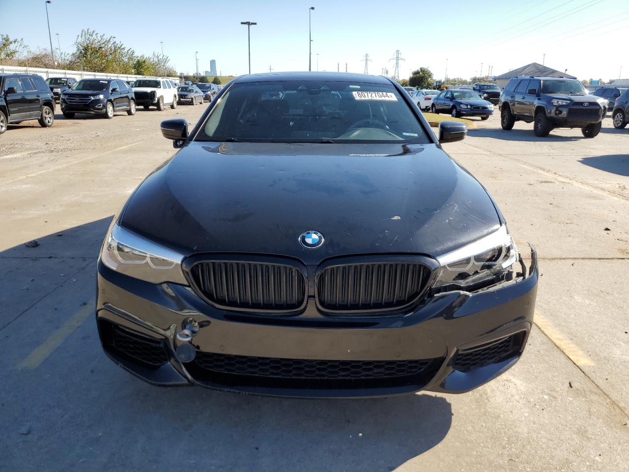 2020 BMW 5er VIN WBAJR3C09LWW79238 Copart auction photo, front end / hail damage thumbnail 5