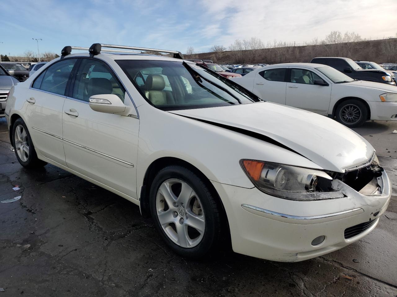 2005 Acura RL VIN JH4KB16575C005048 Copart auction photo, front end damage thumbnail 4