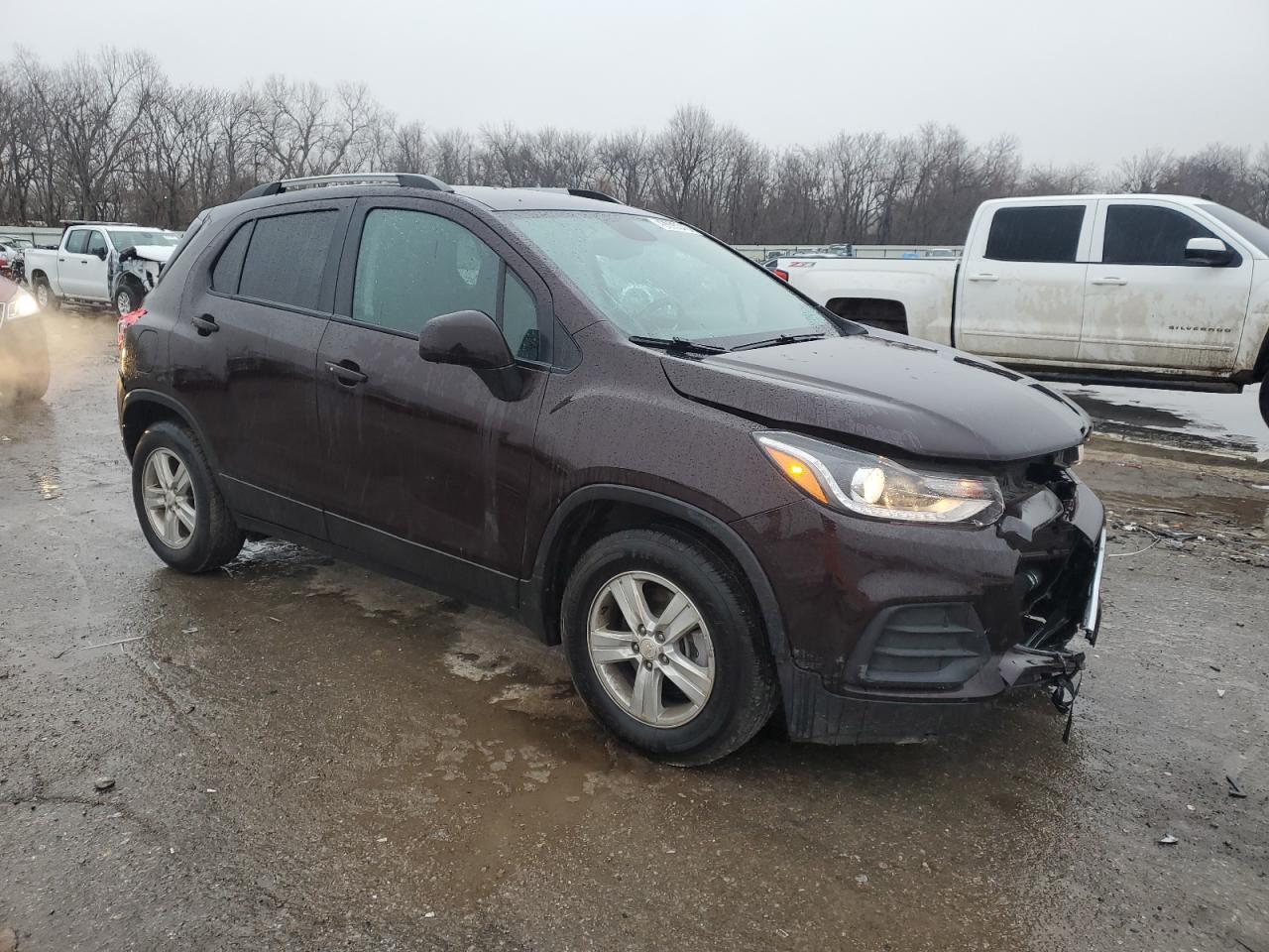 2021 Chevrolet Trax VIN KL7CJLSM6MB369528 Copart auction photo, front end / rear end damage thumbnail 4