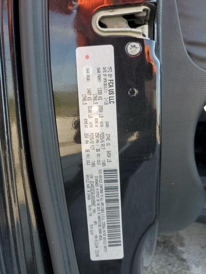 2018 Dodge Caravan VIN 2C4RDGEG9JR205897 Copart auction photo, water/flood damage thumbnail 13