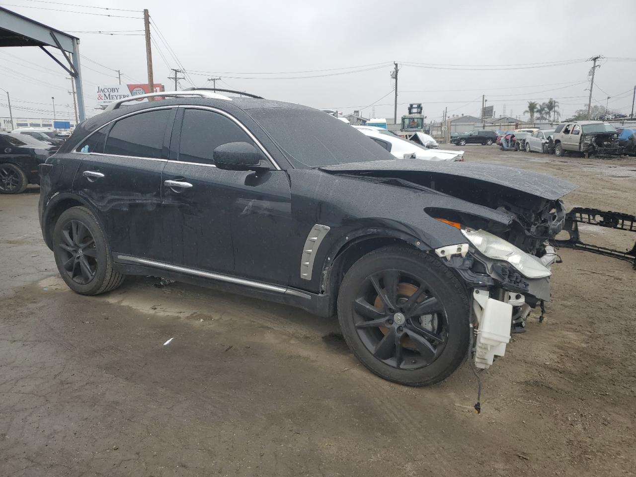 2012 Infiniti FX VIN JN8AS1MU8CM122012 Copart auction photo, front end / side damage thumbnail 4