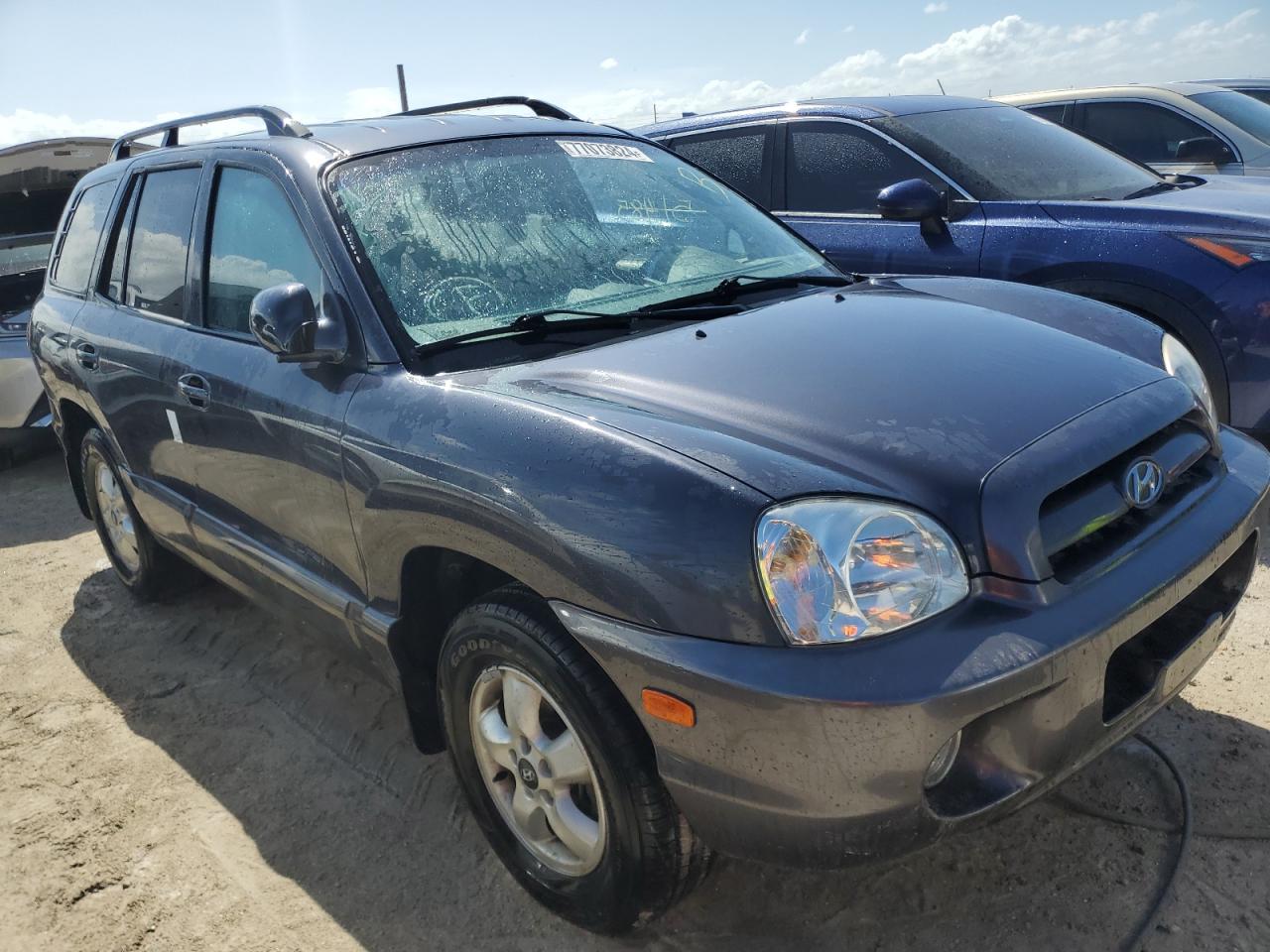 2005 Hyundai Santa Fe VIN KM8SC13D65U957846 Copart auction photo, water/flood damage thumbnail 4