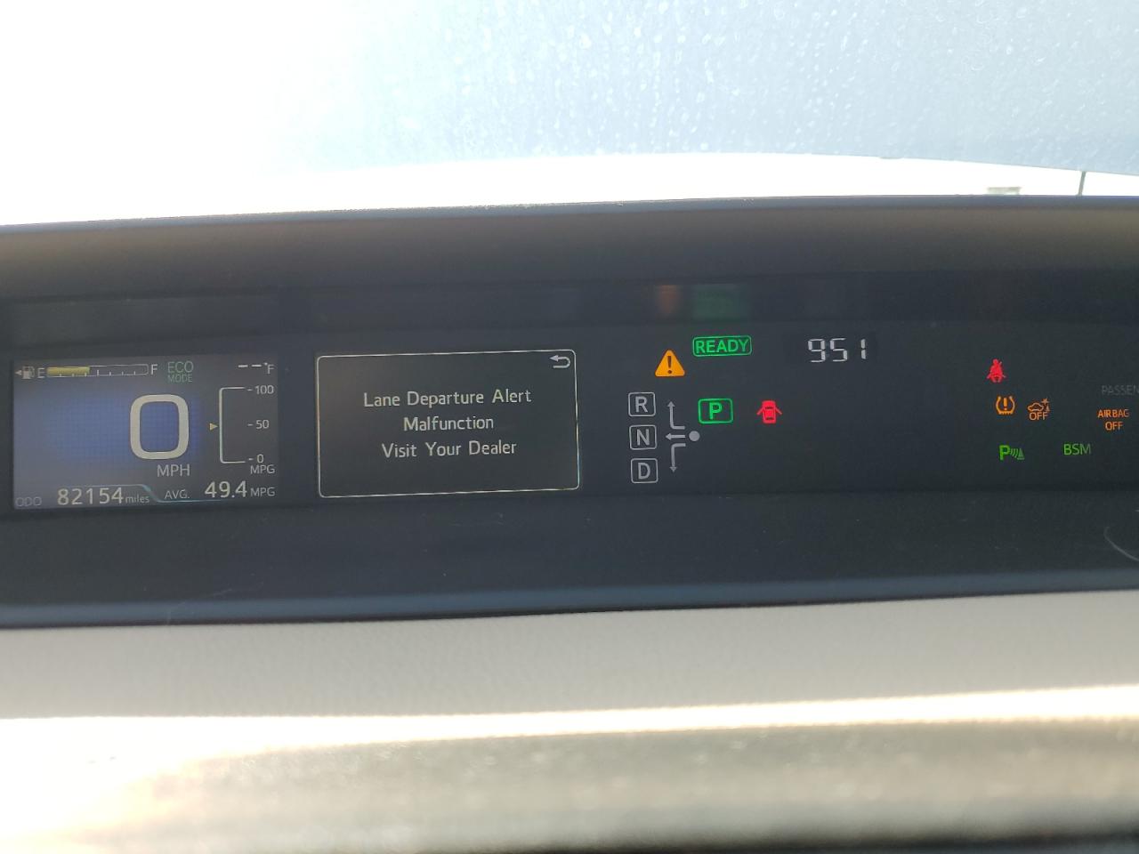 2018 Toyota Prius VIN JTDKBRFU3J3063997 Copart auction photo, front end damage thumbnail 9