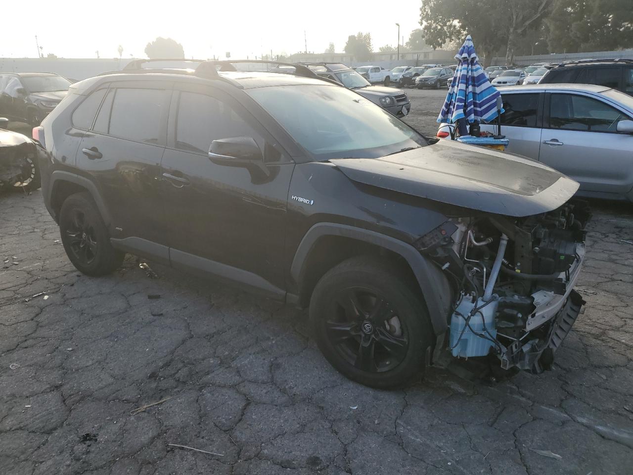 2020 Toyota RAV 4 VIN 2T3MWRFV7LW049767 Copart auction photo, front end damage thumbnail 4