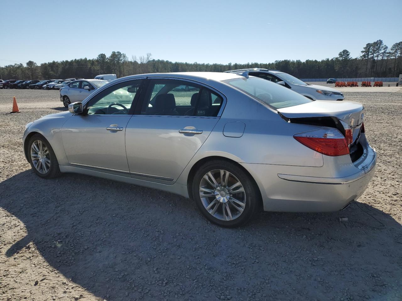 2009 Hyundai Genesis VIN KMHGC46FX9U044890 Copart auction photo, rear end damage thumbnail 2