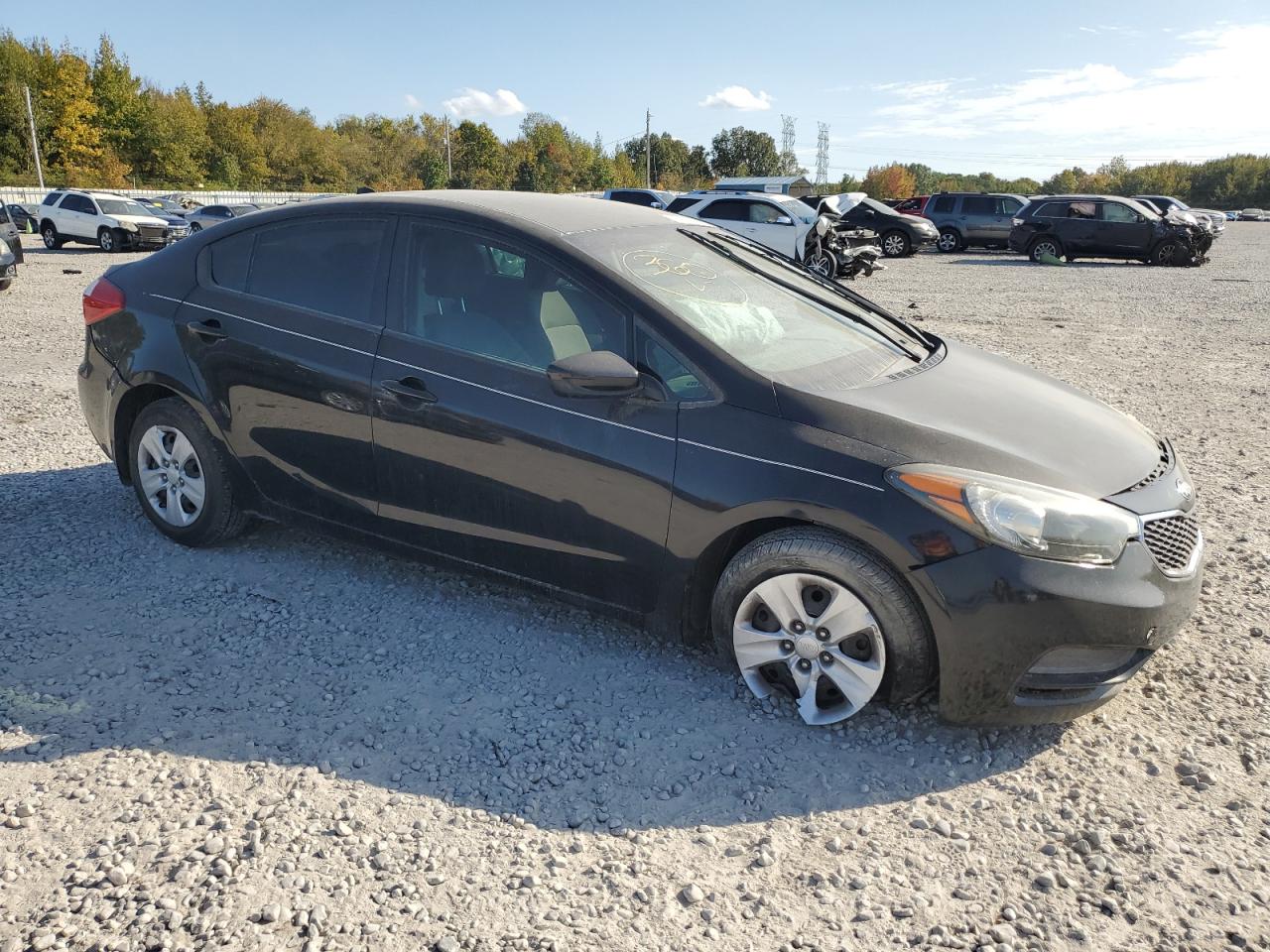2016 KIA Forte VIN KNAFK4A6XG5486390 Copart auction photo, front end / side damage thumbnail 4