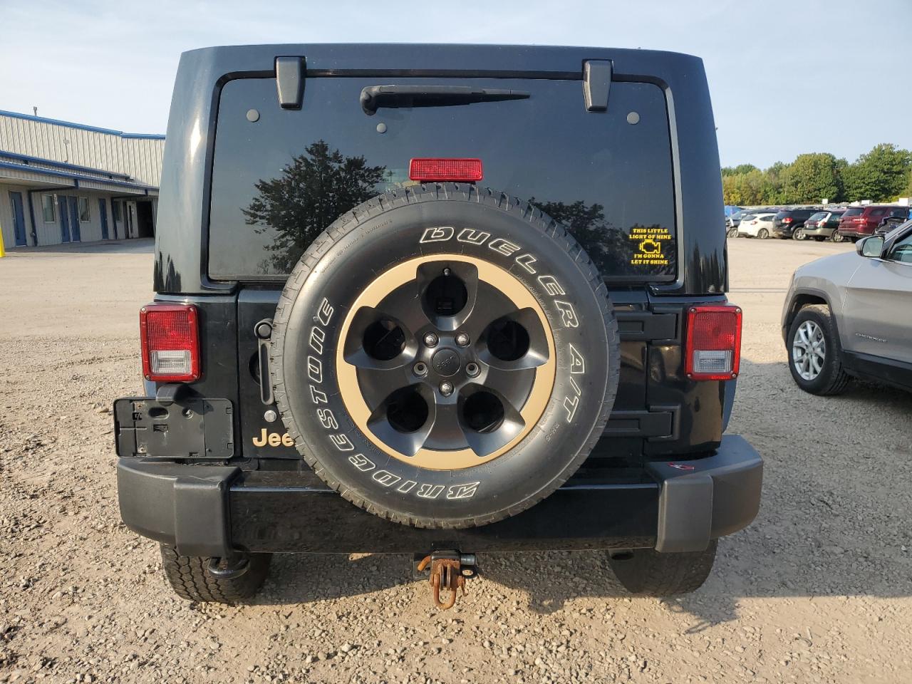 2014 Jeep Wrangler VIN 1C4HJWEG2EL190222 Copart auction photo, front end / side damage thumbnail 6