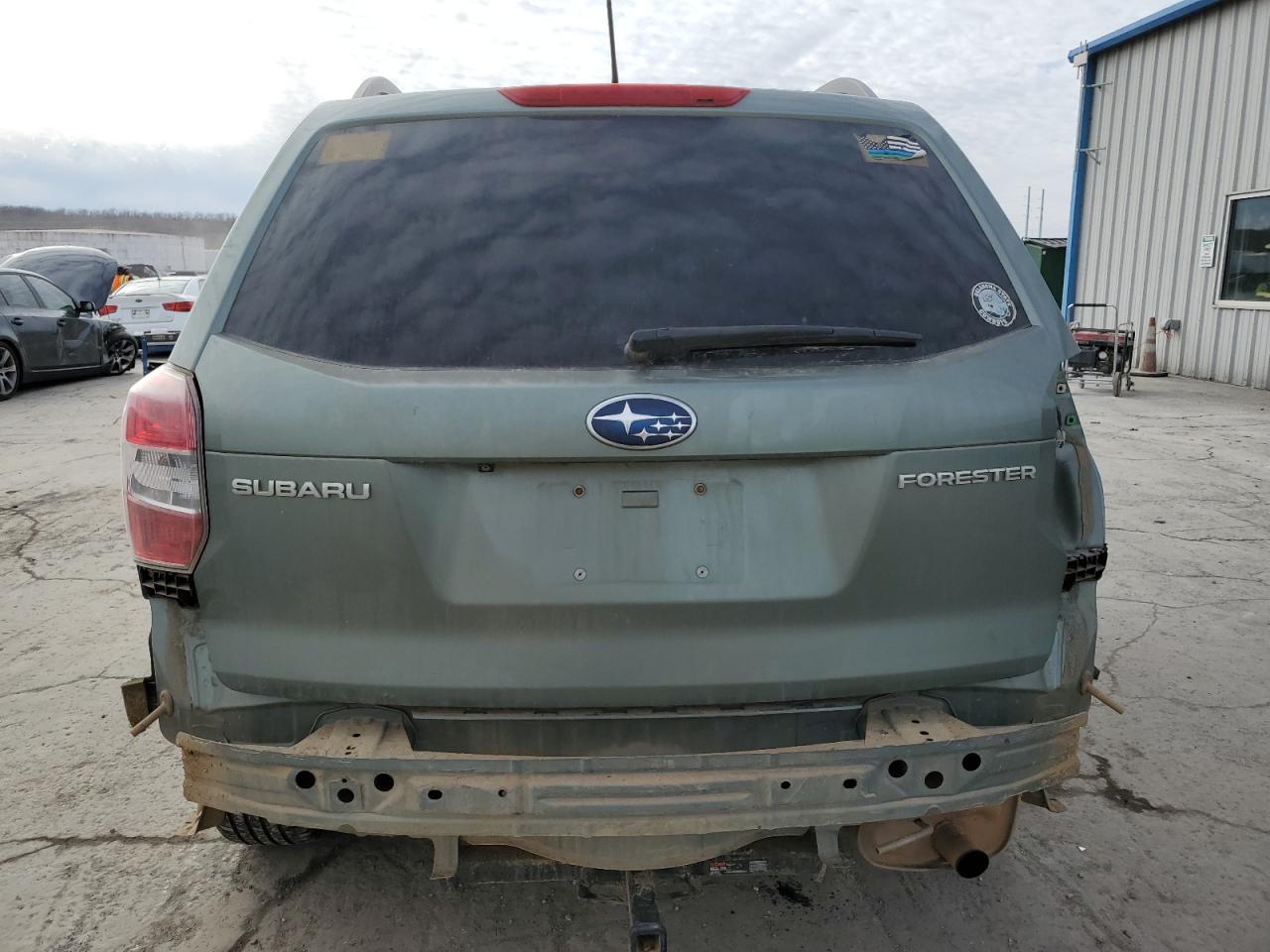 2015 Subaru Forester VIN JF2SJADC0FH433037 Copart auction photo, front end / rear end damage thumbnail 6