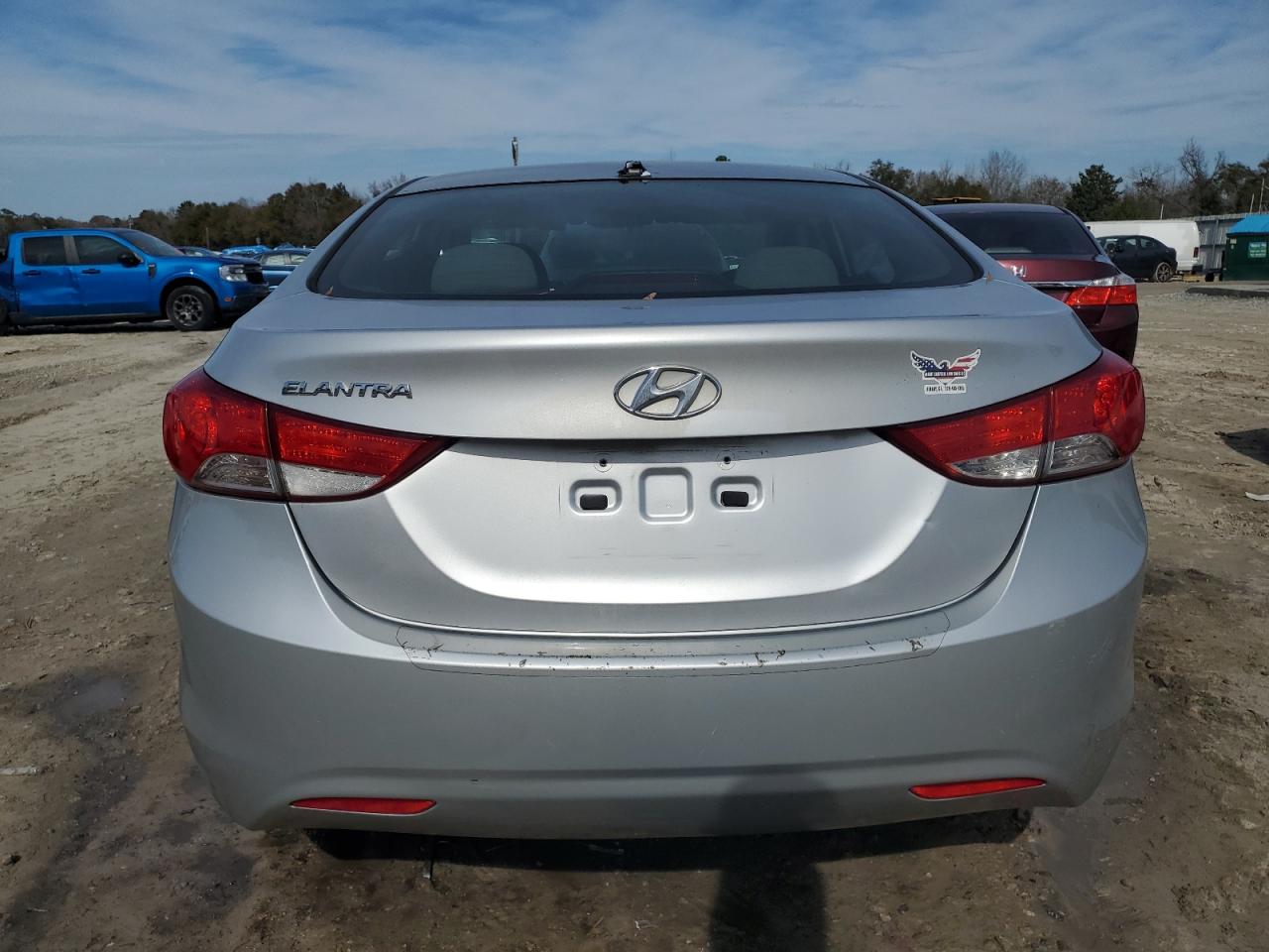 2013 Hyundai Elantra VIN 5NPDH4AE6DH297148 Copart auction photo, front end damage thumbnail 6