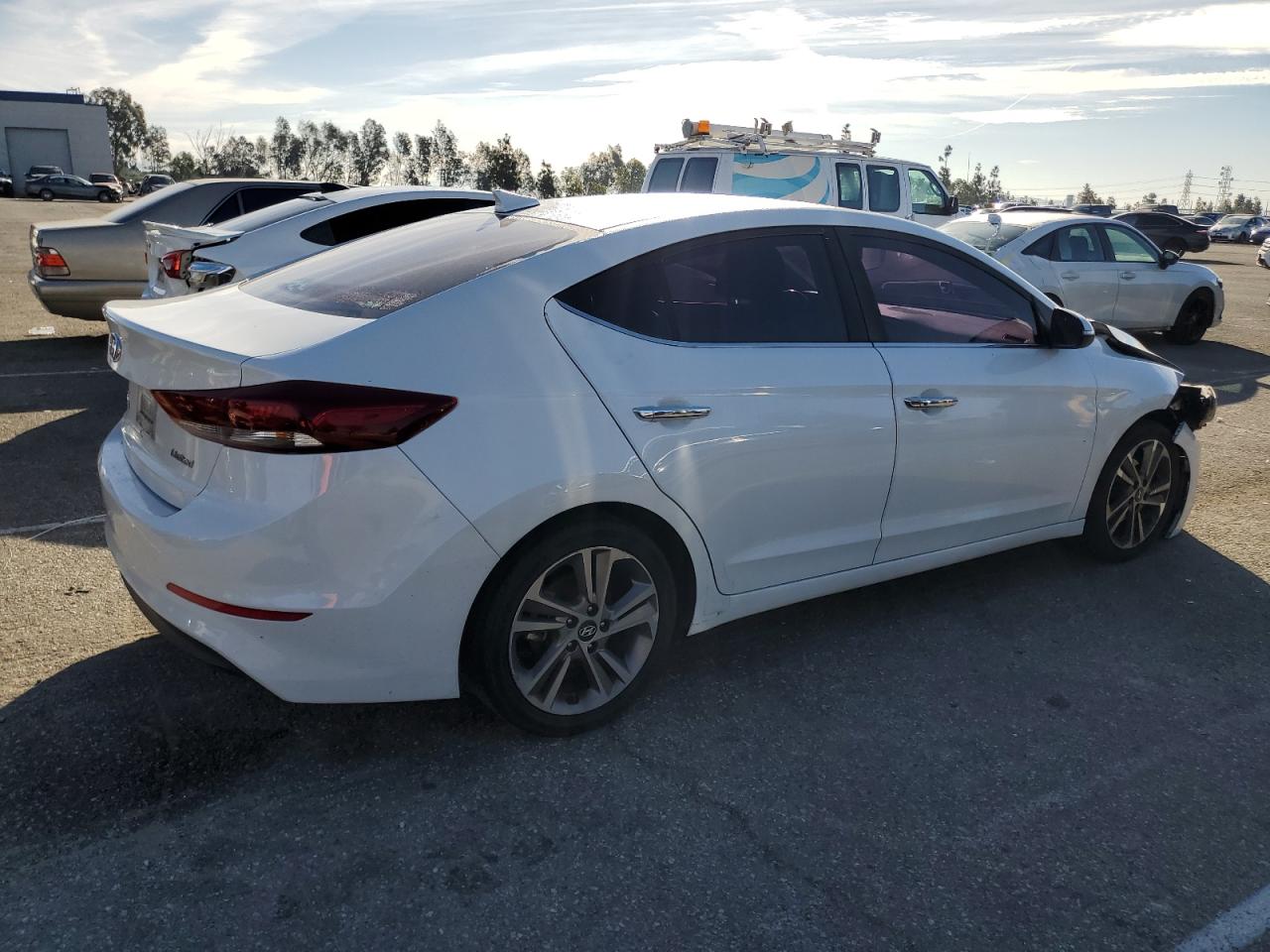 2017 Hyundai Elantra VIN 5NPD84LF7HH024196 Copart auction photo, front end damage thumbnail 3