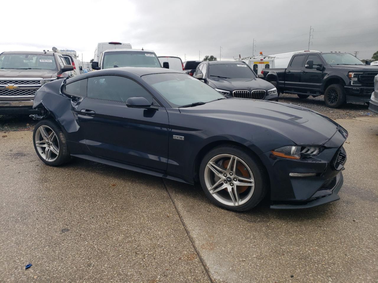 2021 Ford Mustang VIN 1FA6P8TD3M5103883 Copart auction photo, rear end / front end damage thumbnail 4