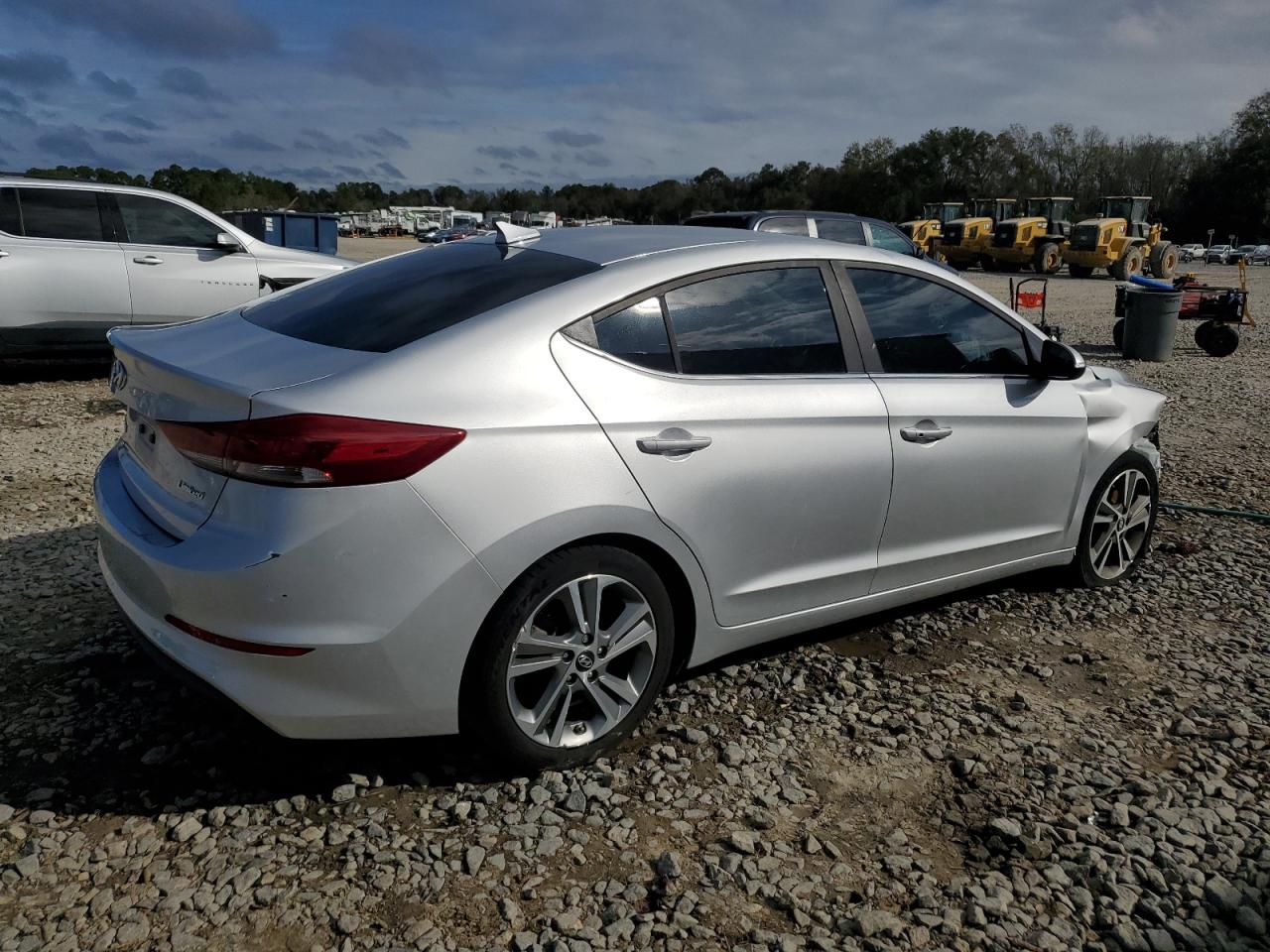 2018 Hyundai Elantra VIN KMHD84LF4JU503036 Copart auction photo, front end / rear end damage thumbnail 3