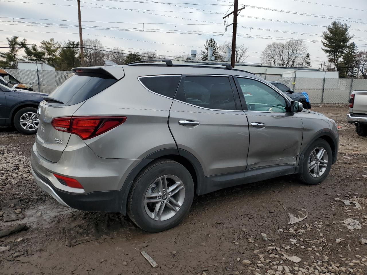 2017 Hyundai Santa Fe VIN 5NMZUDLB0HH005226 Copart auction photo, side damage thumbnail 3