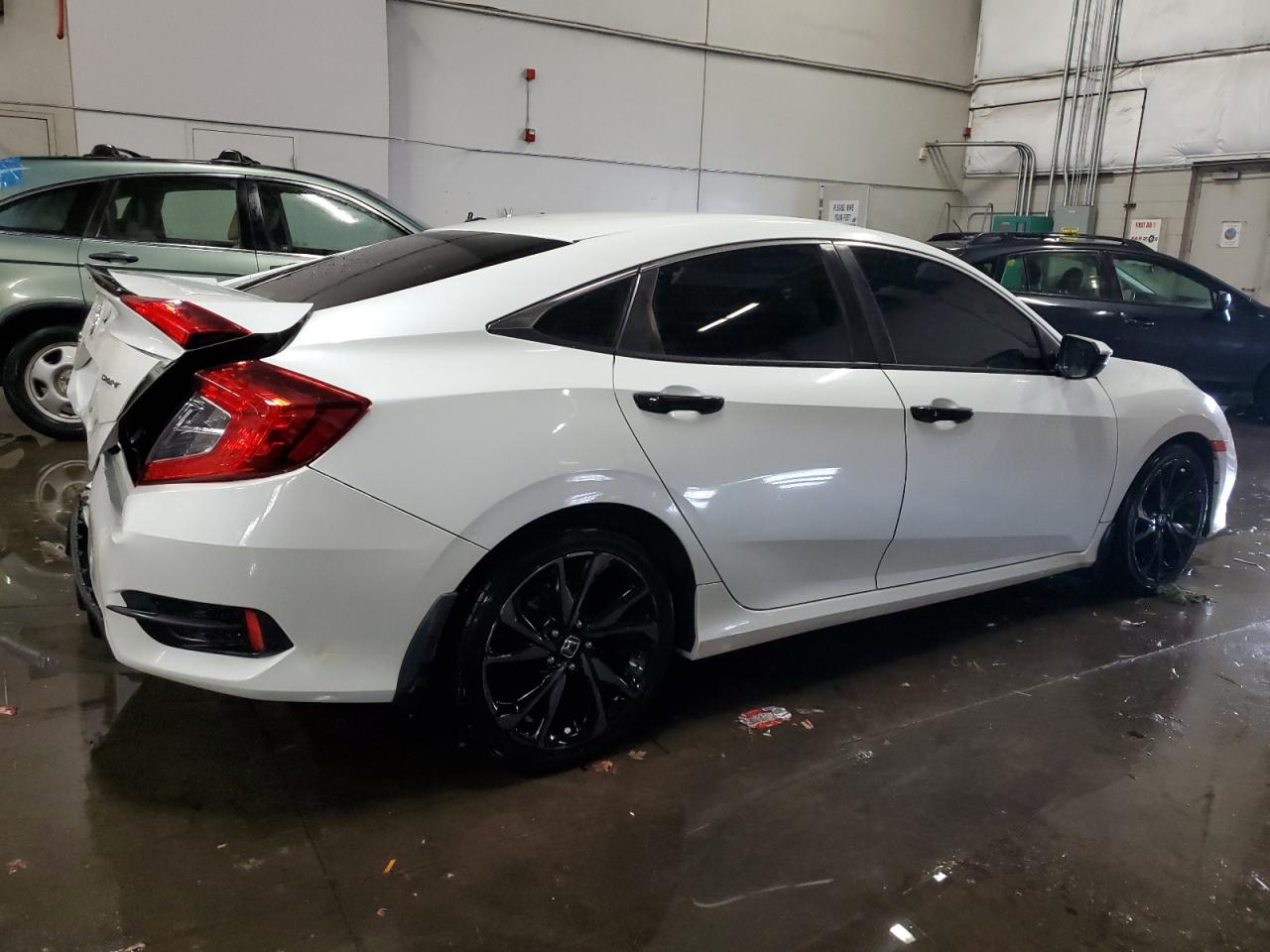 2019 Honda Civic VIN 19XFC2F83KE050850 Copart auction photo, rear end damage thumbnail 3
