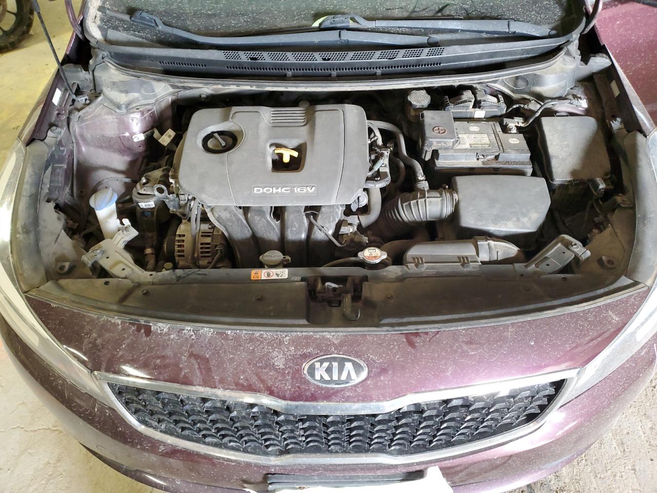 2017 KIA Forte VIN 3KPFL4A74HE012305 Copart auction photo, rear end / top/roof damage thumbnail 13