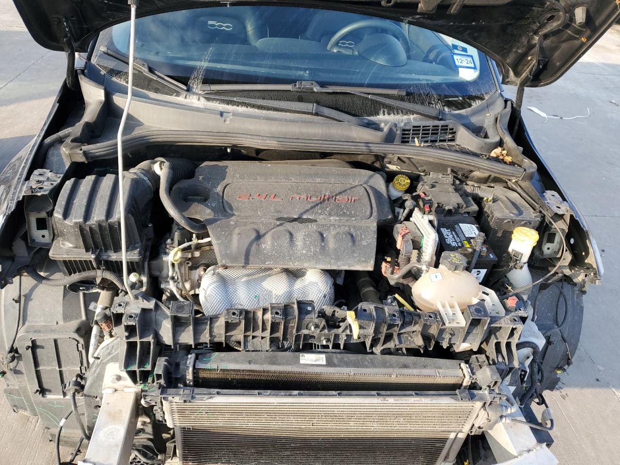 2018 Fiat 500 VIN ZFBCFXCB7JP649274 Copart auction photo, front end damage thumbnail 12