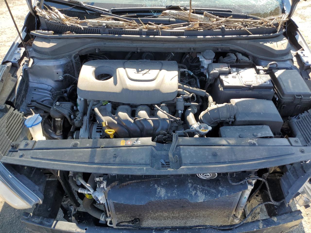 2019 Hyundai Accent VIN 3KPC24A33KE071209 Copart auction photo, all over damage thumbnail 13