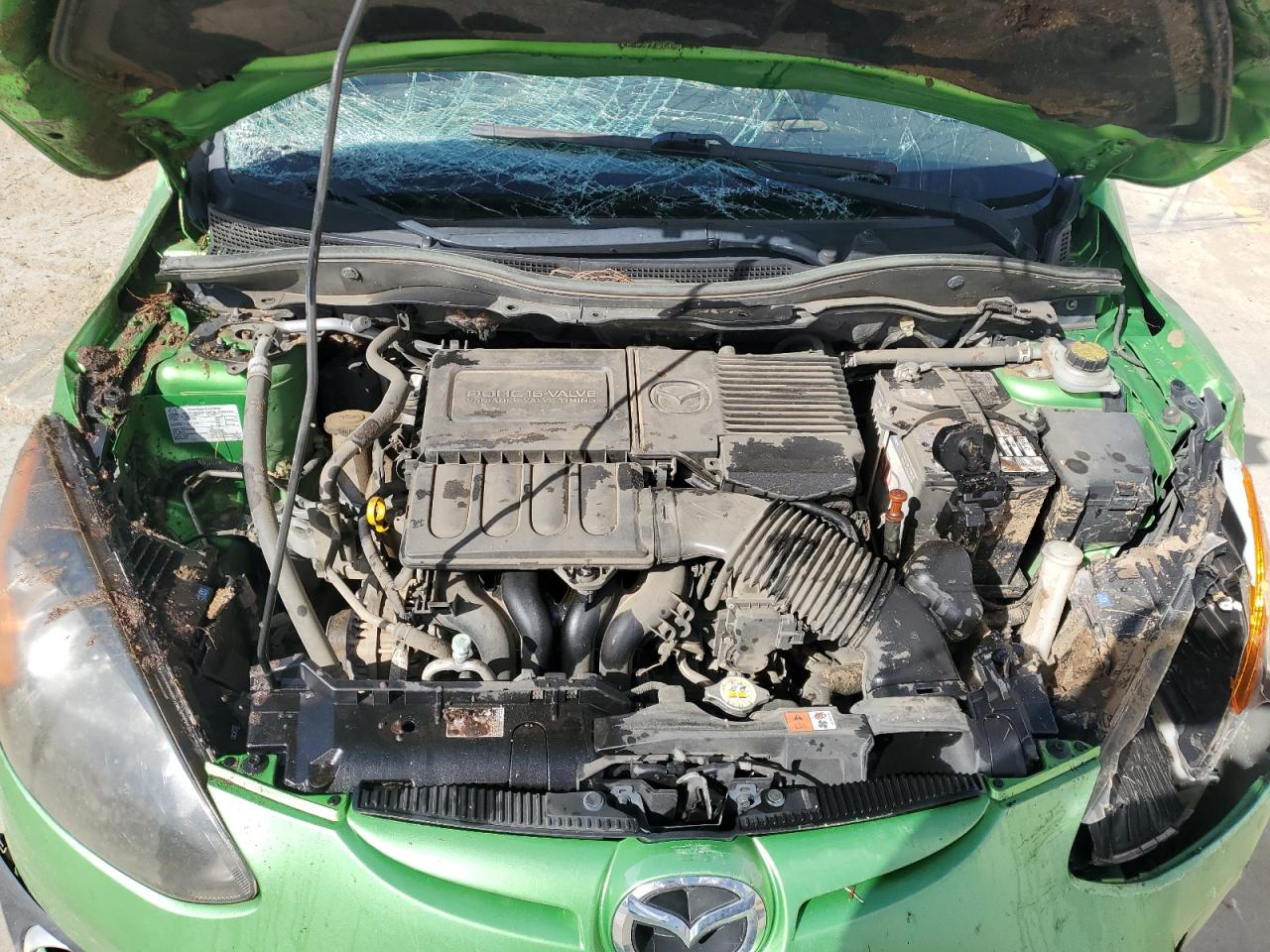 2012 Mazda 2 VIN JM1DE1LZ6C0149696 Copart auction photo, all over damage thumbnail 11