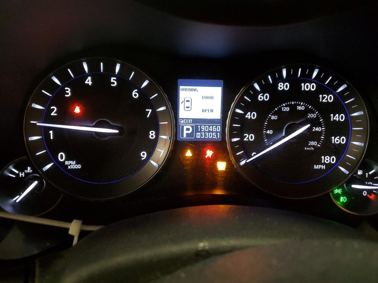 2011 Infiniti M VIN JN1BY1AR1BM376791 Copart auction photo, front end damage thumbnail 9