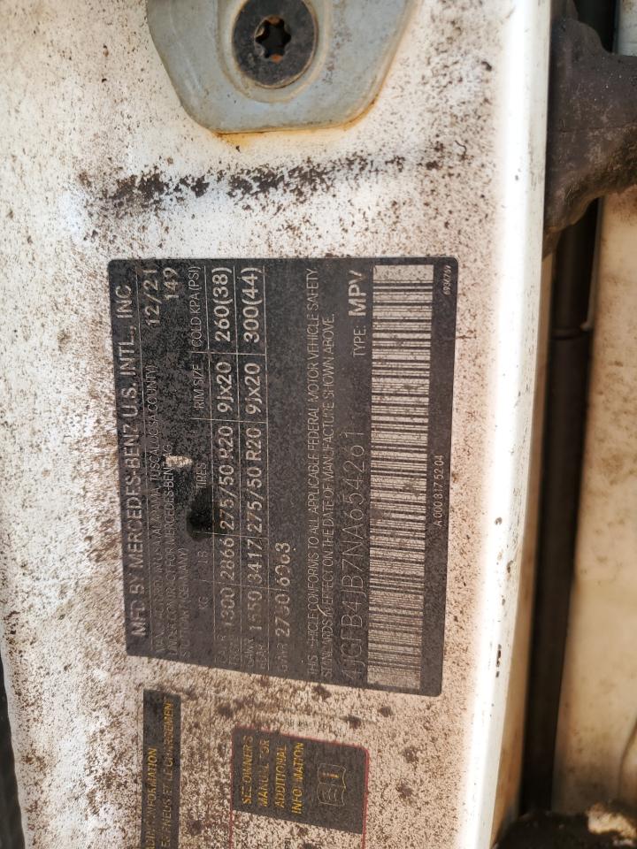 2022 Mercedes-Benz GLE VIN 4JGFB4JB7NA654261 Copart auction photo, water/flood damage thumbnail 13