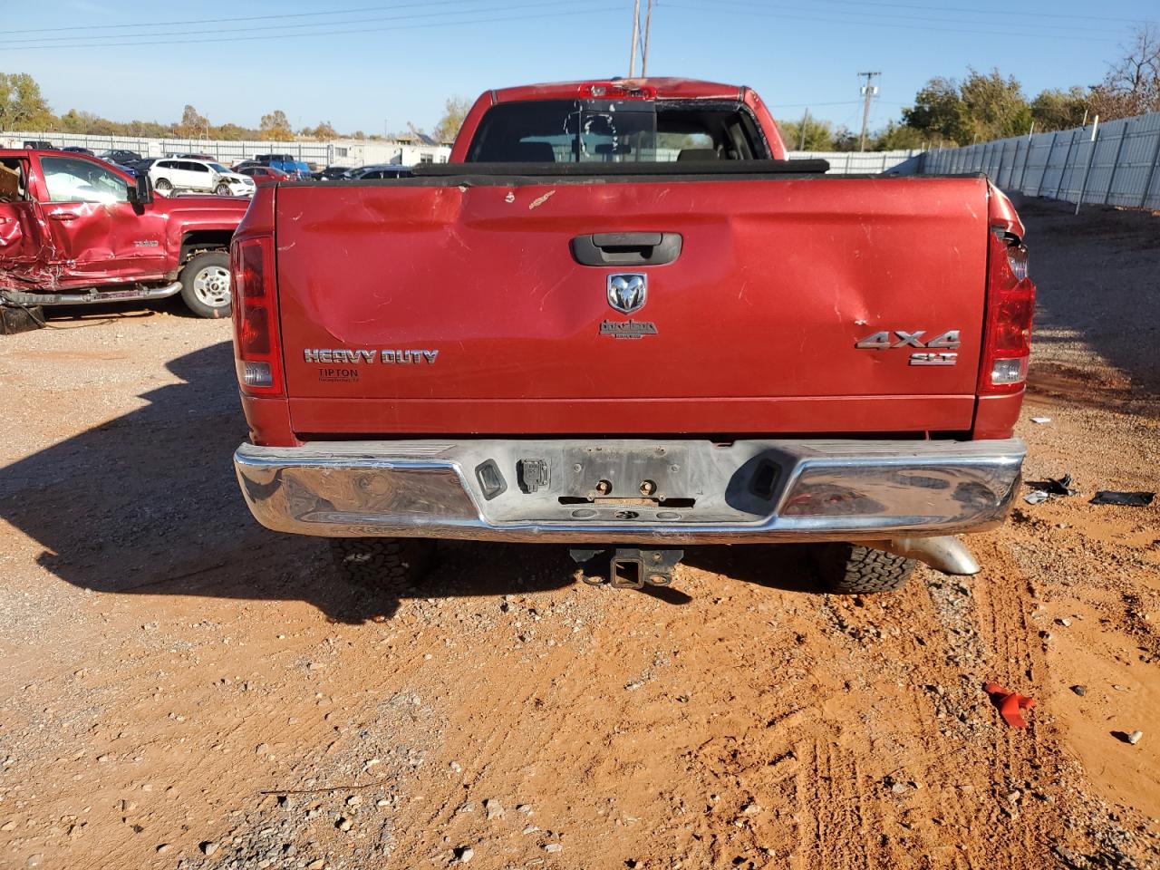 2006 Dodge RAM VIN 3D7LX38C86G175681 Copart auction photo, rear end damage thumbnail 6