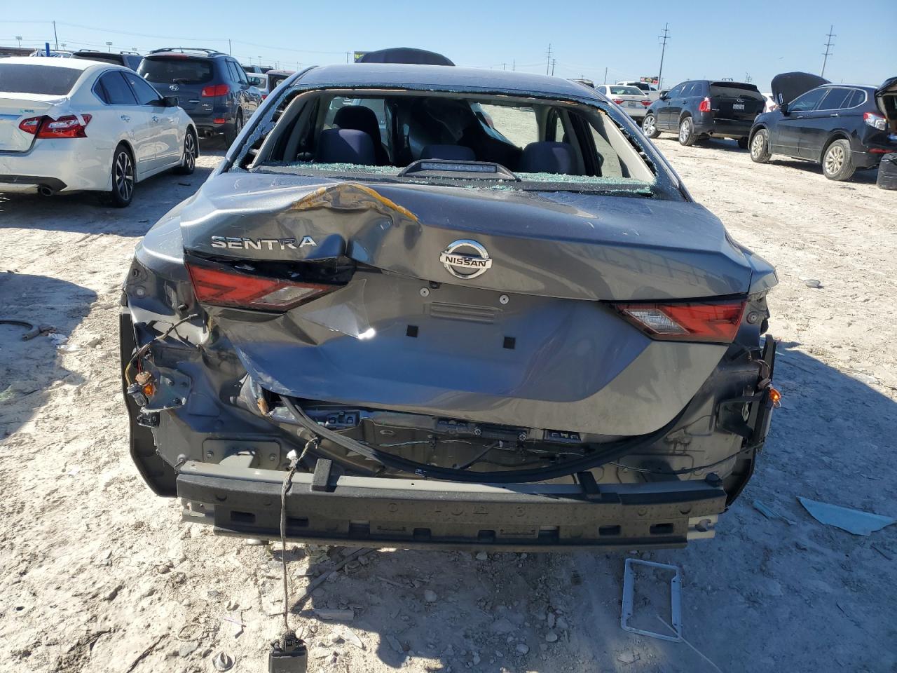 2020 Nissan Sentra VIN 3N1AB8BV8LY239718 Copart auction photo, rear end / undercarriage damage thumbnail 6