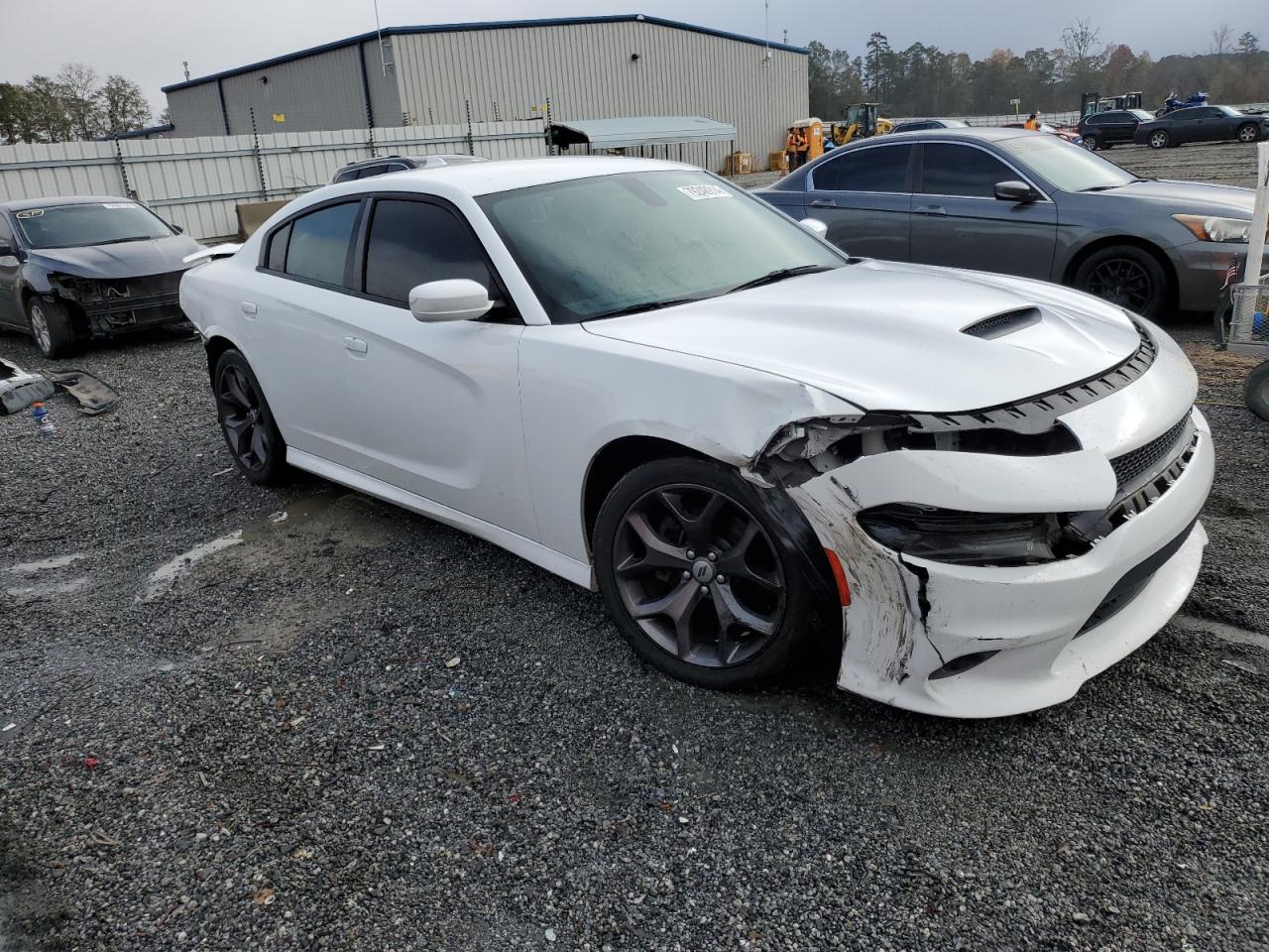 2019 Dodge Charger VIN 2C3CDXHG2KH672740 Copart auction photo, rear end / front end damage thumbnail 4