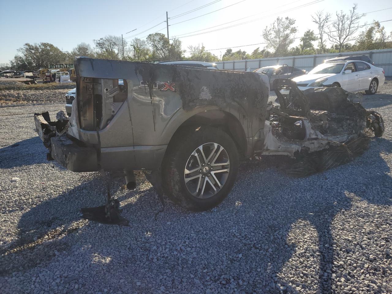 2021 Ford F-150 VIN 1FTEW1CP0MFC20356 Copart auction photo, burn damage thumbnail 3