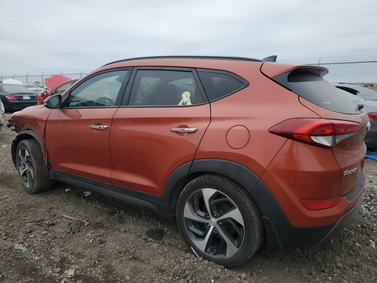 2016 Hyundai Tucson VIN KM8J33A29GU153200 Copart auction photo, front end / minor dent/scratches damage thumbnail 2