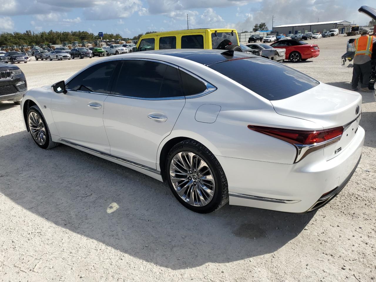 2018 Lexus LS VIN JTHB5LFF3J5004327 Copart auction photo, water/flood damage thumbnail 2
