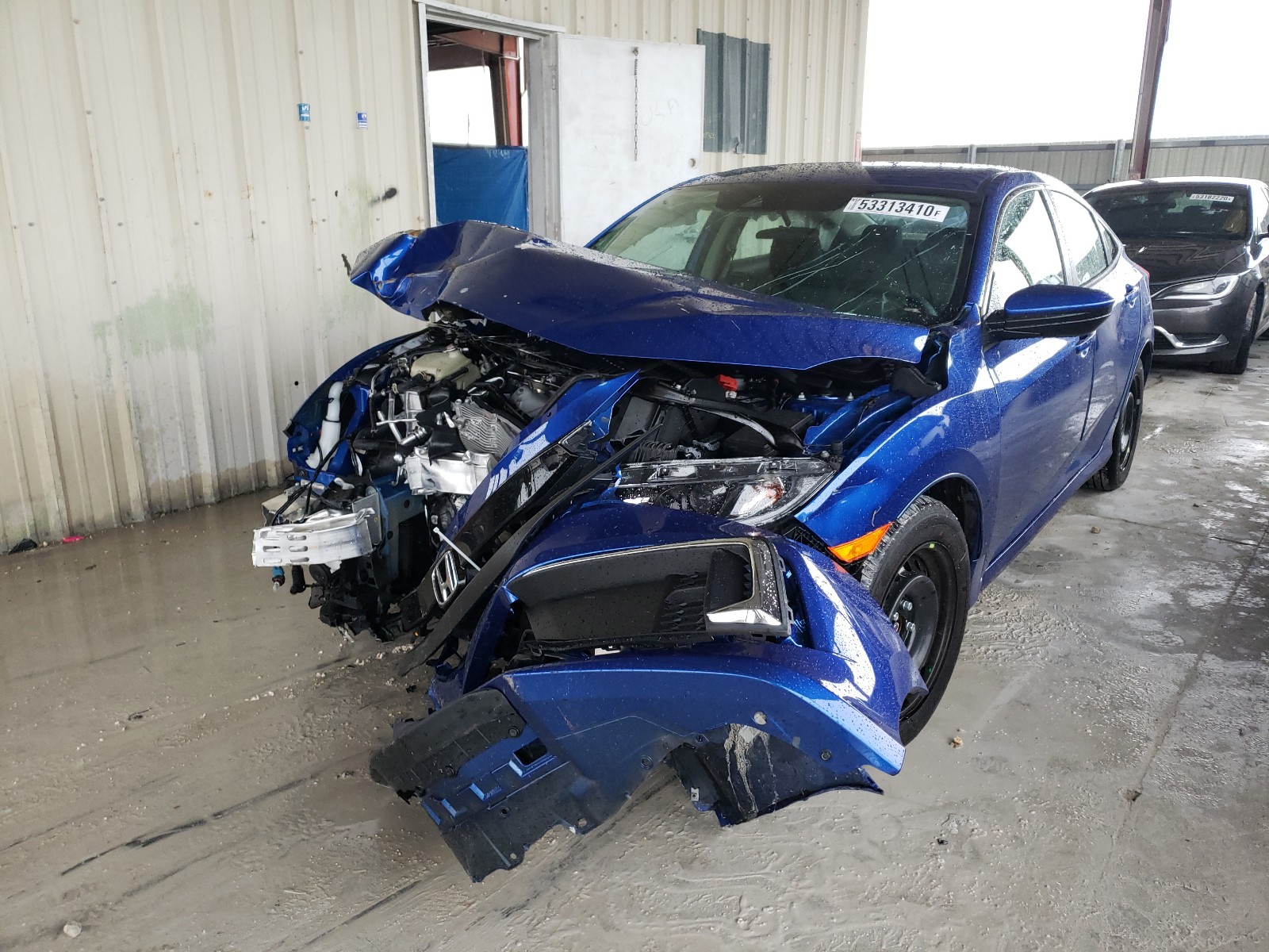 2020 Honda Civic VIN 2HGFC2F69LH580309 Copart auction photo, front end damage thumbnail 2